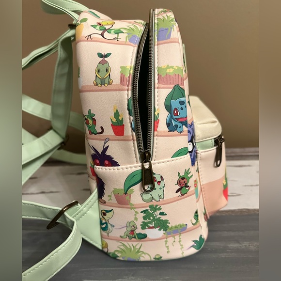 Loungefly Pokemon Plants Mini Backpack - Picture 5 of 11